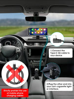 10/11.26 inch Dash Cam 4K Car DVR Wireless Carplay & Android Auto GPS Navigation Video Recorder Dashboard Dual Lens Wifi FM AUX