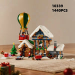 10339 Santa's Post Office Winter Architecture Model Christmas Building 1440PCS Bricks Children's Educational Toy