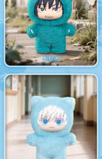 In Stock Genuine Eaki Jujutsu Kaisen Season 2 Cat Park Party Gojo Satoru Blind Box Plush Doll Bag Pendant Model Collection