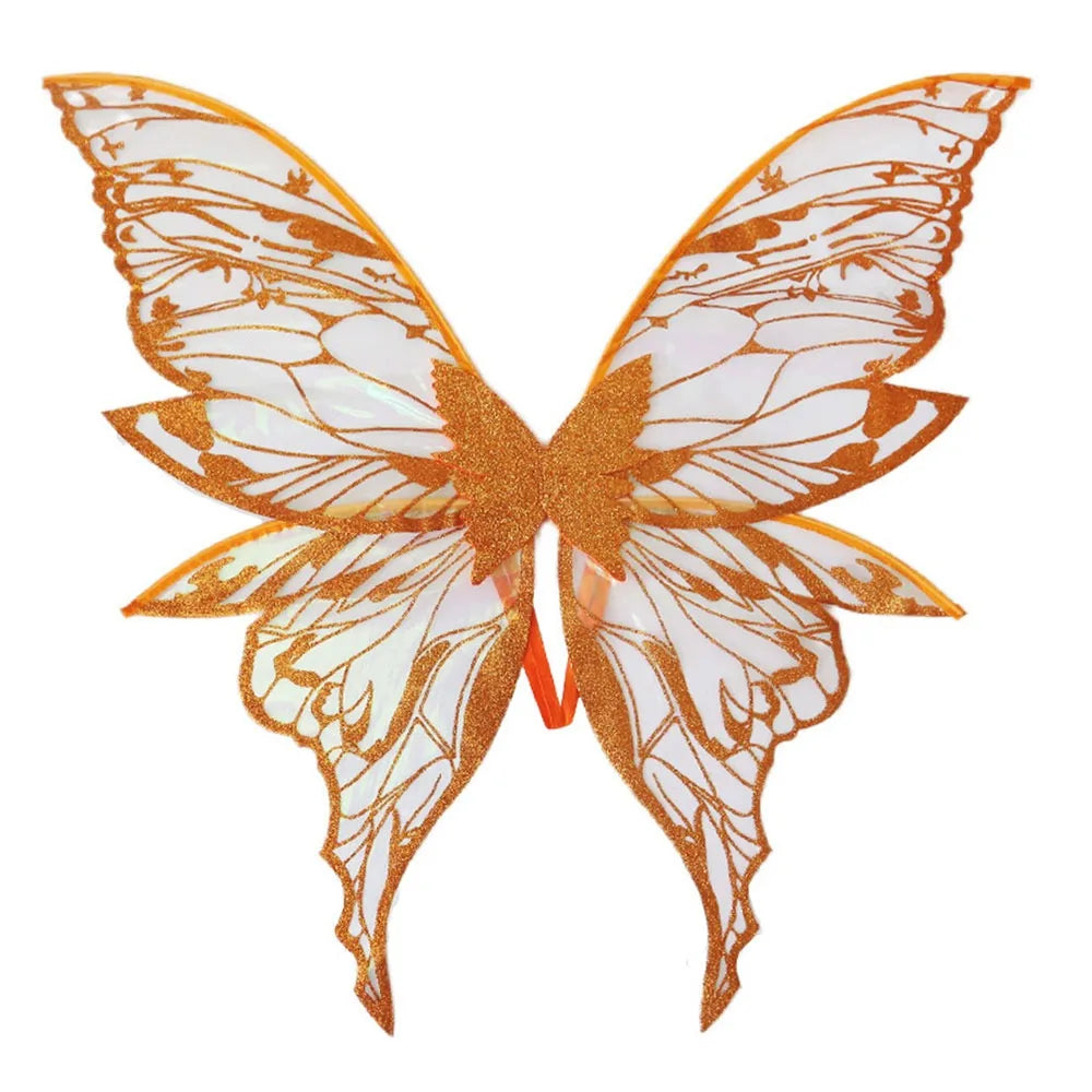 Adults Fairy Wings Girls Sparkling Angel Wings Butterfly Costume Wings for Halloween Costume Dress up Party Favor Christmas Gift