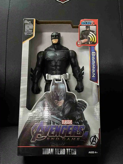 Action Toy 30cm Marvel Avengers Toy Thanos Hulk Spiderman Iron Man Captain America Thor Black Panther With Sound And Light