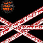 Halloween Warning Tape Signs Banner Halloween Props Window Prop Party Danger Warning Line Halloween Party Decoration Supplies