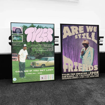 Rapper Tyler The Creator Flower Boy Poster Canvas Painting Modern Home Living Room Bedroom Caf É Bar Room Decoration Wall Art