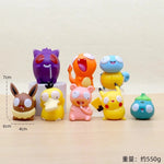 Pokemon Fool Stupid Pikachu Bulbasaur Charmander Squirtle Cute Figure Collection Model Toys