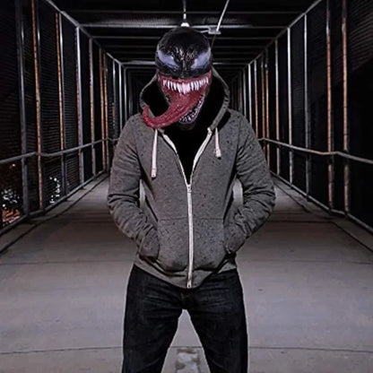 New Superhero Venom 3 Long Tongue Mask Cosplay Latex Masks Horror Party Helmet Props Supplies Novelty Masks Christmas Halloween