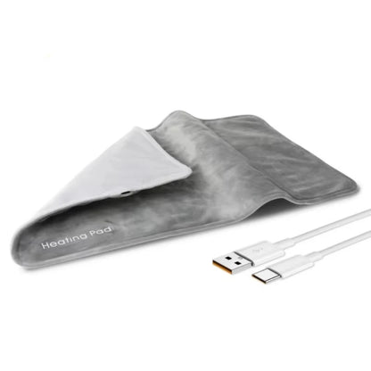 2025 USB 5V Electric Heating Pad for Cramps & Back Pain Relief Heat Pad with 59 INCH Cable Mini Heated Blanket 19.6*11.8 INCH