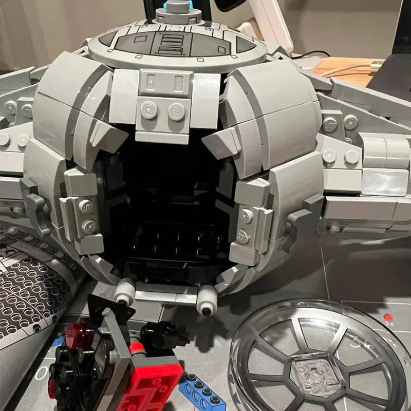 1931pcs Spaceship TIE Interceptors Building Blocks Modified Imperial Fighters Model DIY Assembly Bricks Toys Gift 75382