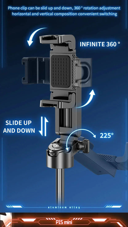 Portable Telescopic Multifunctional Tripod Phone Selfie Stick