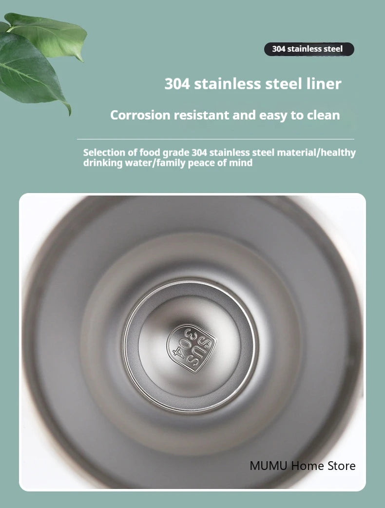 20oz/30oz Stainless Steel Car Thermos Bottle Travel Sports Water Bottle Large Capacity with Handle Straw Mug Outdoor Coffee Cup