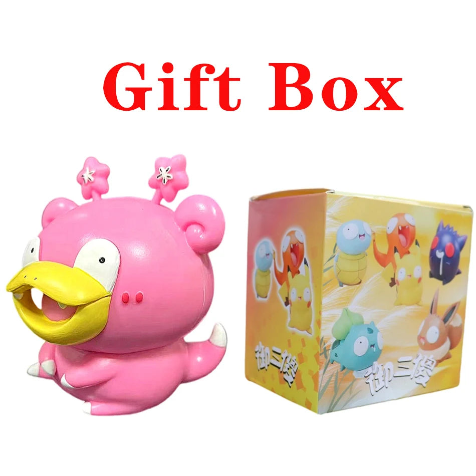 NEW Pokemon Figures Cutes Yusan Silly toys Pikachu Bulbasaur Squirtle Charmander Funny Action Figure Cartoon Doll Model Toys