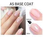 AWStorG Construction Base Gel 15ml Builder Nail Gel In A Bottle Semi Permanent Thick Rubber Base Gel Extension Nails Art