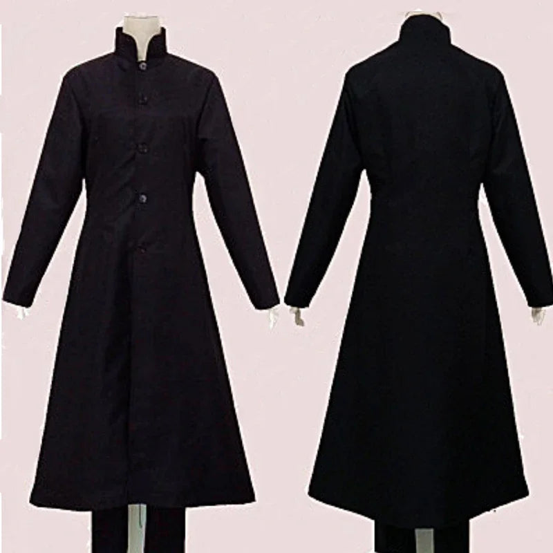 Matrix cosplay custom black cosplay costume neo trench coat Halloween party costumes for men cos play prop accessories