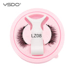YSDO Magnetic Eyelashes Reusable Winged Magnetic 3D Mink lashes Long-Lasting No Glue Needed False Eyelashes with Tweezer Makeup