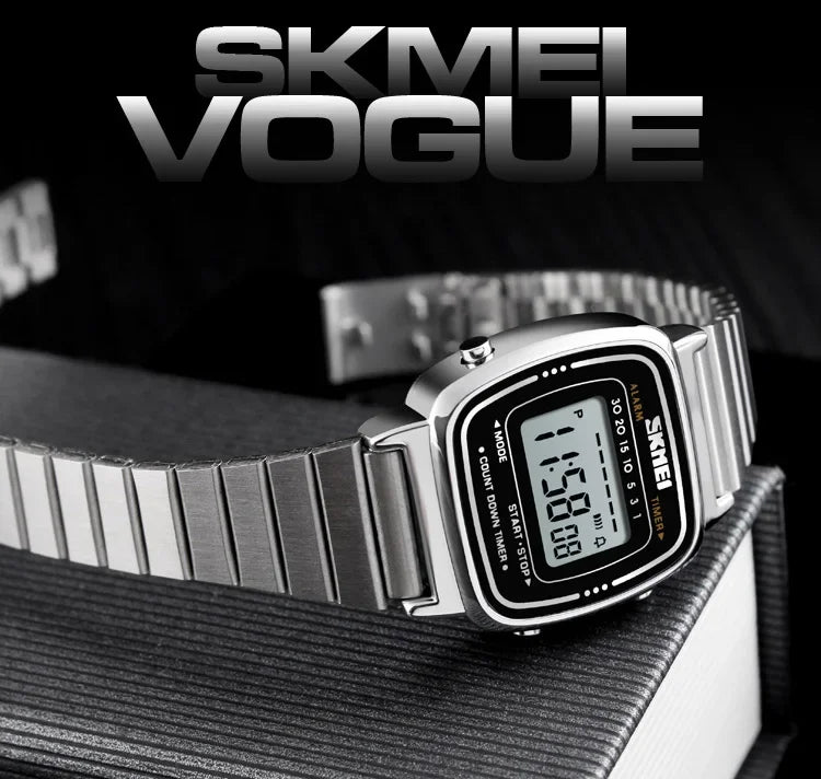 SKMEI 1901 Luxury Small Dial Digital Women Watch Ladies Calendar Waterproof Lady Sports Wristwatches Girl Clock 1252 Reloj Mujer