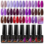 20pc Nail Gel Polish Set HEMA Free All-season Nails Long Lasting Soak Off Varnishes Kit for Manicure DIY UV/LED Gel Desgin