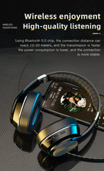 Xiaomi Wireless Headset HiFi Headphones with Mic Foldable Over Ear Bluetooth 5.0 Headphone Support TF Card/FM Radio for Phone PC