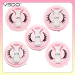 YSDO Magnetic Eyelashes Reusable Winged Magnetic 3D Mink lashes Long-Lasting No Glue Needed False Eyelashes with Tweezer Makeup