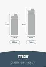 TYESO 530/750ML Vacuum Flasks Stainless Steel Thermos Water Bottle Tumbler Drinkware Keep Cold and Hot Thermal Coffee Mug