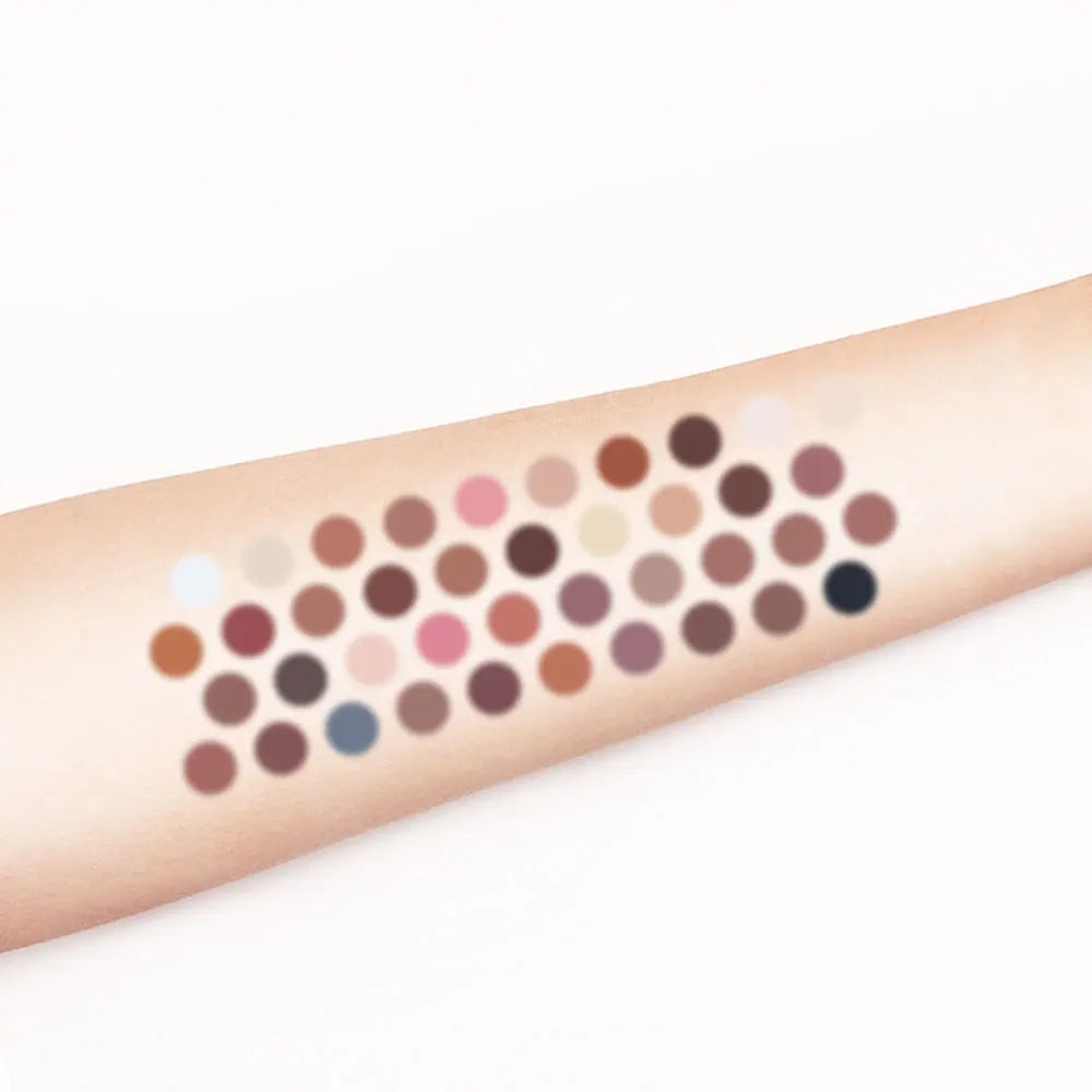 POPFEEL 40 Colors Eyeshadow Palette Long Lasting Easy Makeup Brown Eyeshadow Palette, Pink Eyeshadow Palette