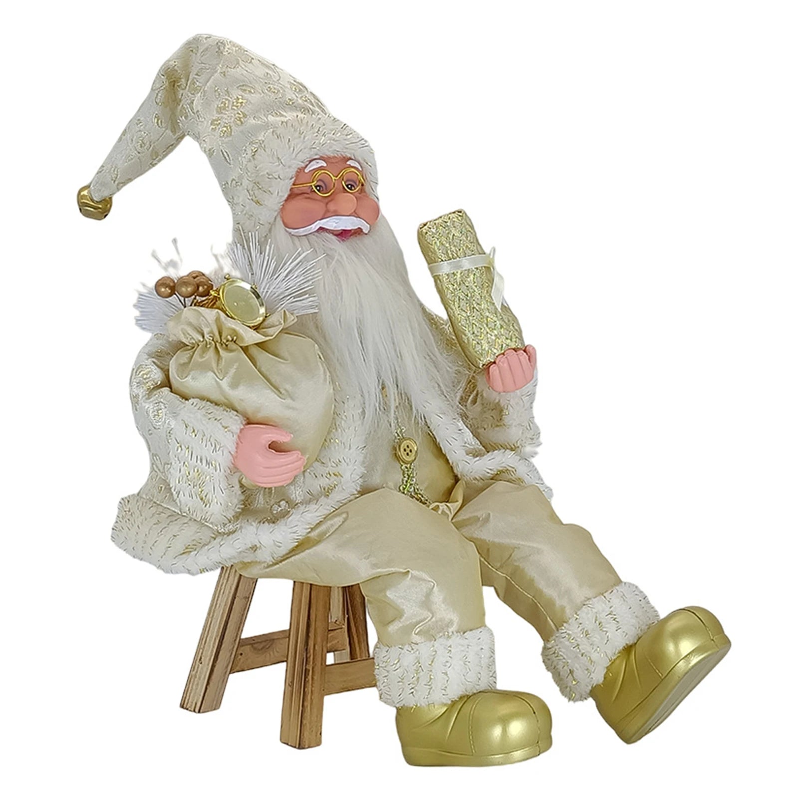 50cm Sitting Santa Clauses Decoration Fashionable Vivid Christmas Handiworks For Office