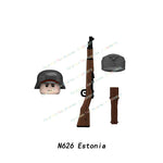 N601-650 MOC Military War Infantry Soldiers Action Figures Creative Bricks Accessories Building Blocks Children's Toys Gifts