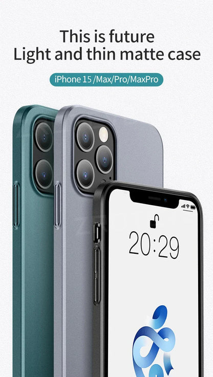 For iPhone17 Pro Max ZROTEVE Ultra Thin Matte Hard PC Cover For iPhone 17 16 e 16e 15 14 12 13 iPhone16 Plus iPhone13 Phone Case