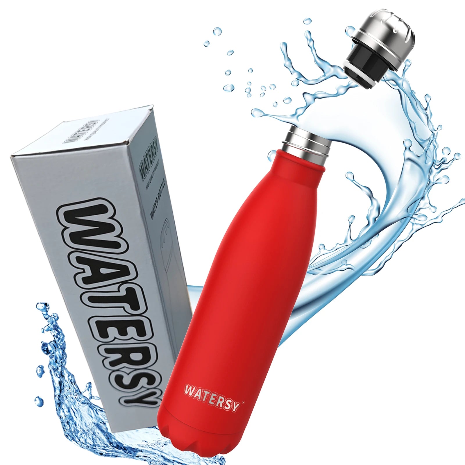 500ML Stainless Steel Thermos Mug Sports Water Bottle Cold and Hot Thermal Cups Vacuum Travel Tumbler Mug Thermal Bike Bottle