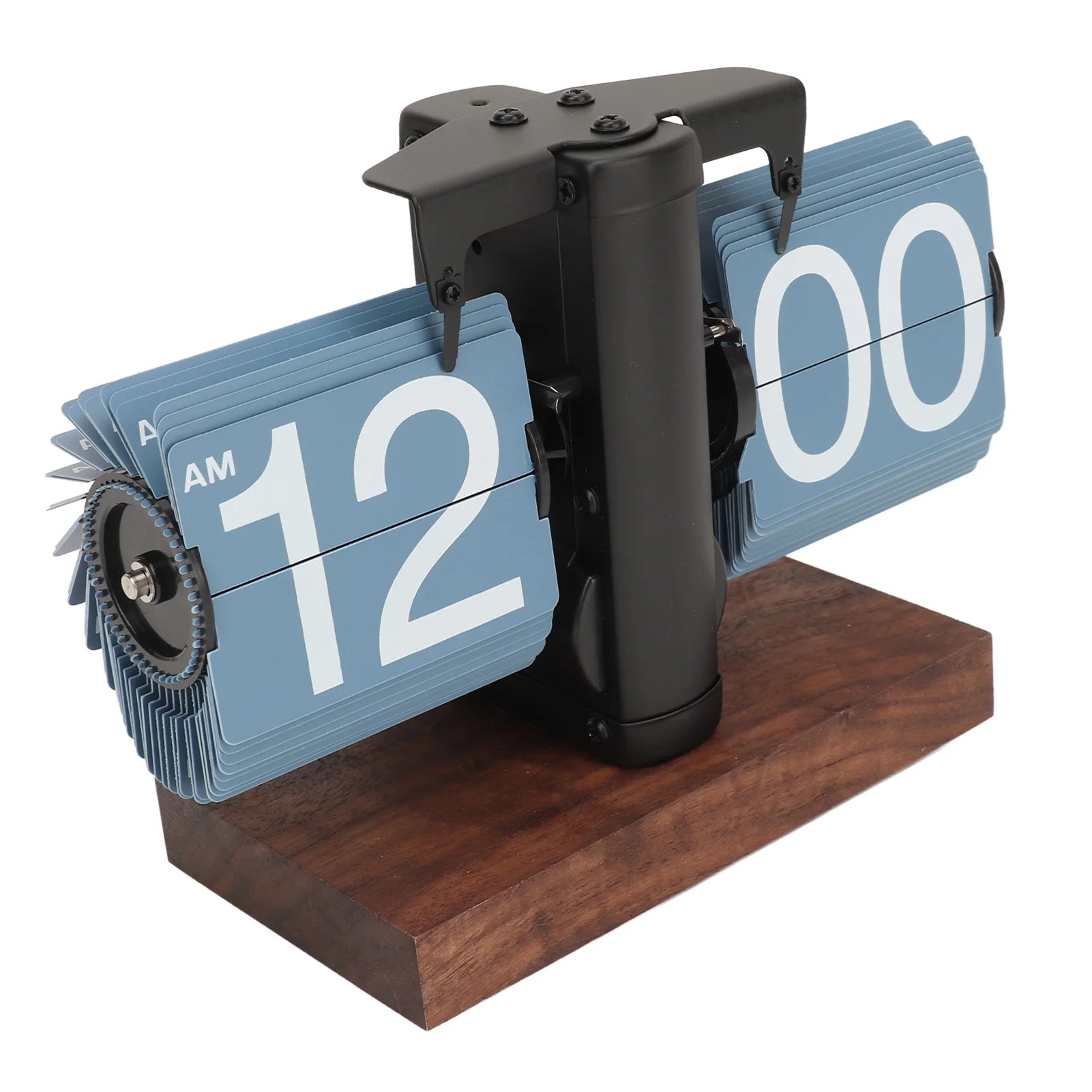 Digital Flip Down Clock Retro Automatic Turning Battery Operated Mechanical Clock for Home Room Office Decoration