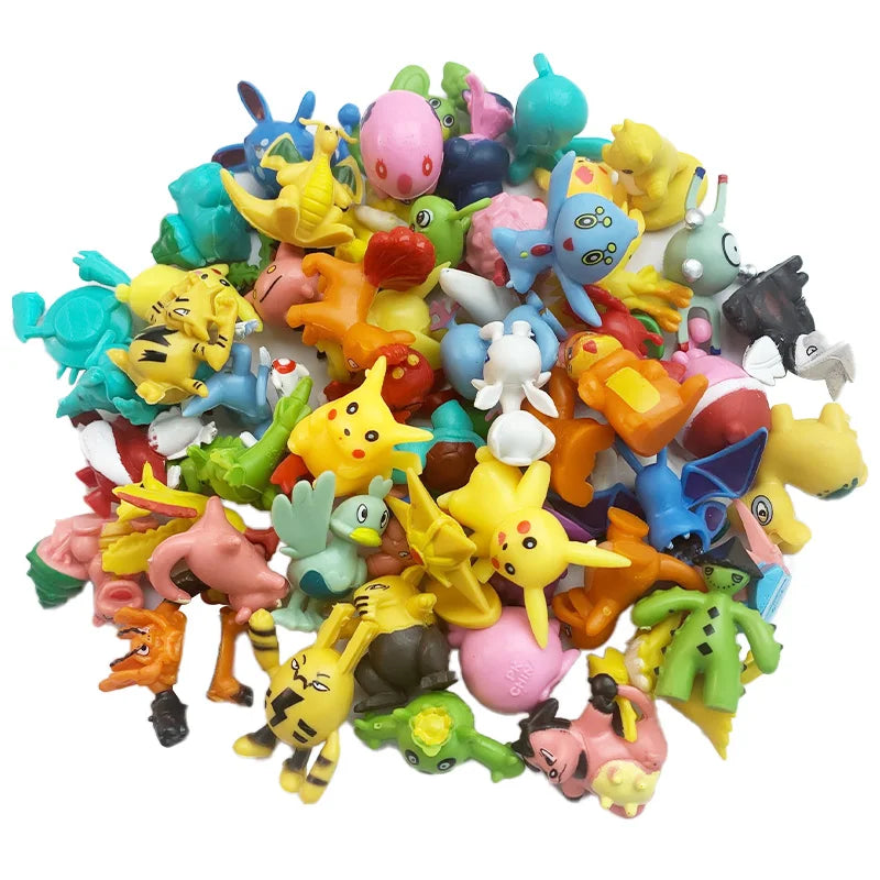 24pcs Pokemon Figure Different Styles Tomy Model Collection 2-3cm Pikachu Anime Pokeball Poke Ball Go Elf Toys Dolls Child Gift