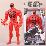Action Toy 30cm Marvel Avengers Toy Thanos Hulk Spiderman Iron Man Captain America Thor Black Panther With Sound And Light
