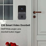 Outdoor WiFi Smart Home Camera Video Doorbell Security Door Bell Night Vision Video Intercom Wireless Button Household Doorbell