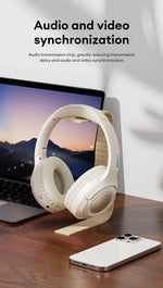 Original Lenovo TH54 Head Mounted Wireless Bluetooth 5.4 Earphones Over-Ear HIFI Stereo Music Game Noise Canceling Sport Earbuds