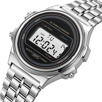 Retro Square Electronic Watches Digital Display Women Men Watch Rose Gold Silver Luxury Ladies Wristwatches Relojes Para Mujer