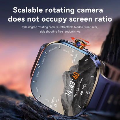 New M99 smartwatch Android - Bluetooth dual system 4G SIM 2.4'' 720*720 HD AMOLED Screen 190° Camera GPS WIFI NFC samrt watch