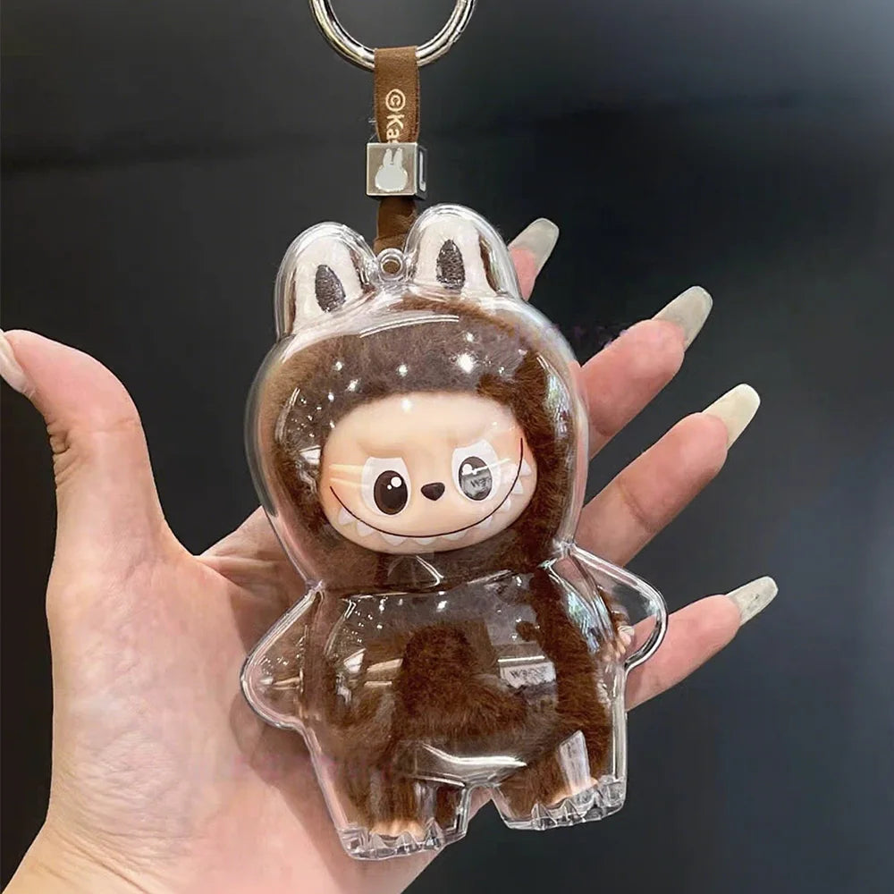 Fack Protective Cover Scratch Resistant Face Mask For Labubu V4 The Monsters Pin for Love Series Doll Clothes Outfit Accessories