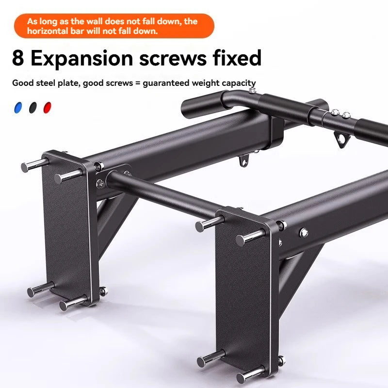 Horizontal Bar Household Indoor Wall Pull Up Device, Perforated Single Pole Lifting Ring, Home Fitness Equipment