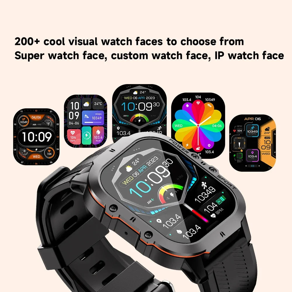 OUKITEL Smart Watch BT20 Sport SmartWatch BT5.2 350mAh 1.96