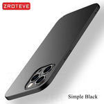 For iPhone17 Pro Max ZROTEVE Ultra Thin Matte Hard PC Cover For iPhone 17 16 e 16e 15 14 12 13 iPhone16 Plus iPhone13 Phone Case