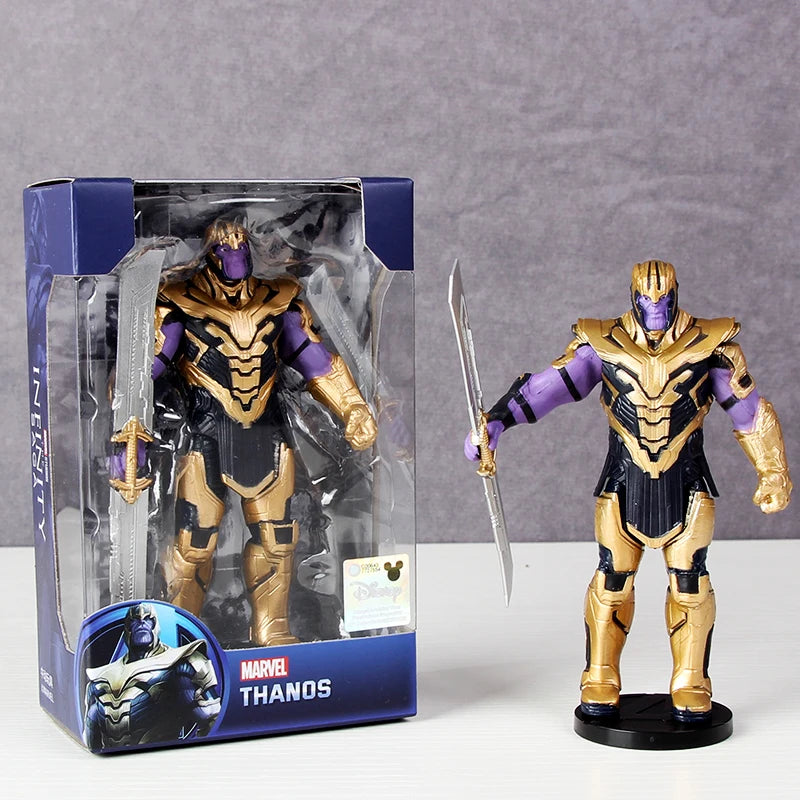 Avengers Legends Iron Man Spider Man Thor Captain America Thanos Hulk War Machine Action Figures Gif