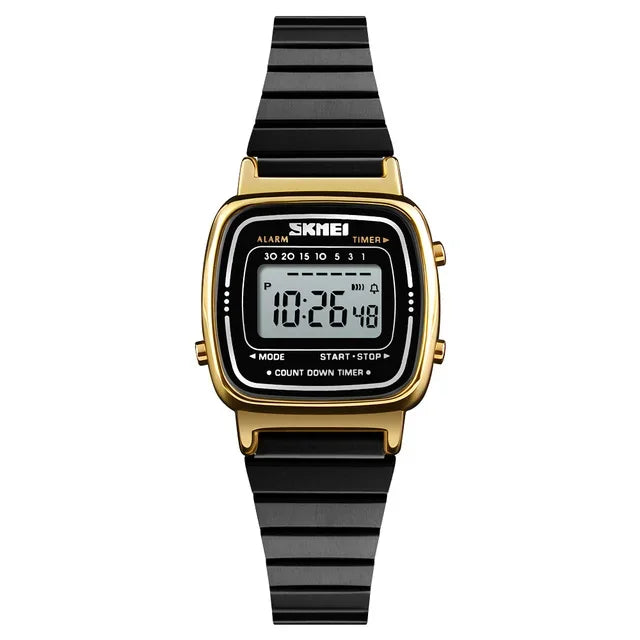 SKMEI 1901 Luxury Small Dial Digital Women Watch Ladies Calendar Waterproof Lady Sports Wristwatches Girl Clock 1252 Reloj Mujer