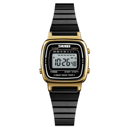 SKMEI 1901 Luxury Small Dial Digital Women Watch Ladies Calendar Waterproof Lady Sports Wristwatches Girl Clock 1252 Reloj Mujer