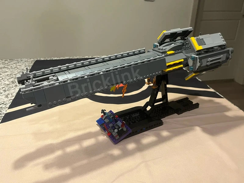 Bricklink MOC Hell Space Wars Game Divers 2 Super Destroyer Spaceship Sets Creative Building Blocks Kid Toys Christmas Gift