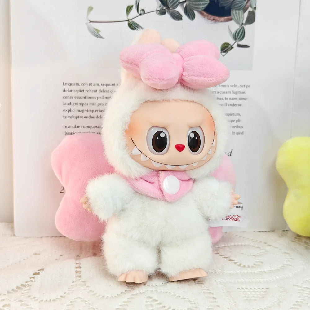 Doll Clothes For Labubu V1 V2 V3 Doll Plush Idol Doll Angel Wings Serise Decoration Accessories Diy Toy Sitting Party Fans Gift