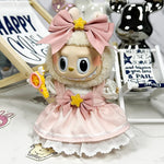 Labubu Doll 17cm Fashion Hoodie Clothing BJD Mini Replacement Cartoon Doll Accessory Cute Decorative Item for Figurines