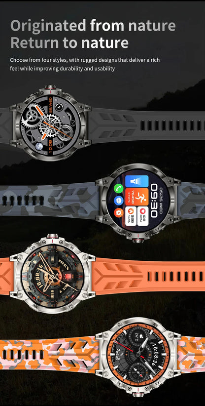 Xiaomi 760mAh Large Battery Outdoor Smart Watch Men 1.85 inch HD Screen GPS Compass Bluetooth Call IP68 Waterproof Smartwatch