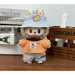 17cm Labubu Doll Capybara Costume Suit V1 V2 V3 Clothes Set Plush Toy Outfit Accessories