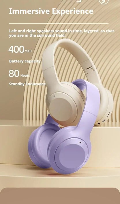 #Wireless Bluetooth 5.3 Headphones Over Ear HIFI Stereo Headsets True Sport Gamer Earphone TF/AUX Music Player with HD Mic Gifts