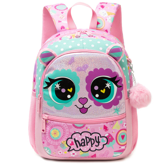 1pc Cute 13 Inch Animal Backpack Kindergarten Outdoor Sports Little Girl With Small Pendant