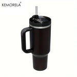 KEMORELA 30&40 oz Tumbler With Handle Lid Straw 887/1182ML Stainless Steel Water Bottle Vacuum Thermos Cup Travel Car Coffee Mug
