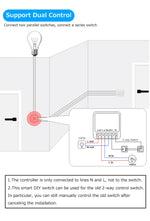 Tuya ZigBee WiFi Smart Switch 2 Way Control Breaker Relay 220V 110V 16A Smart Life APP Voice Control with Alexa Google Home